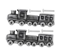 Artibetter Train Shaped Dresser Knobs Zinc Alloy Nursery Pulls with Bright Colors Easy Installation Cabinet Handles for Childrens Wardrobe Drawer and Dresser Hardware