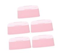 ARTIBETTER Travel Tissue Holder for Wipes and Cotton Pads 5pcs Portable Plastic Dispenser Case with Dustproof Design and Child Friendly Appearance the Go and Office Use