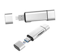 Artibetter Type-c Usb Reader Portable Dual-use Card Reader for Phones and Computers Compatible All Memory Cards