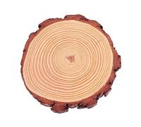 ARTIBETTER Unfinished Pine Slice Natural Wood Disc with Bark Thick DIY Craft Decoration for Christmas Party and Painting Moisture Controlled Rustic Wood Rounds for Creative Ornament Making