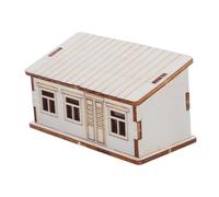 ARTIBETTER Unfinished Wooden Miniature House Kit DIY Log Cabin Model for Adults and Small Sturdy Wood Cottage Decoration for Holiday Displays and Creative Crafting Gifts