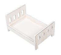 Artibetter Unique Vintage Photo Prop Wooden Bed Newborn Photography Accessory Solid Bed Photo Prop Vintage Design Photography