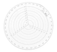 Artibetter Upgraded Circle Template Centre Finder Tool for Measuring and Drawing Circles on Plastic and Composites, Circular Shape Ruler for School Projects and Finishing Woodworking Tasks