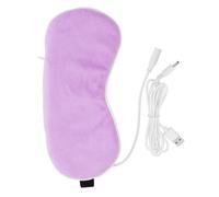 Artibetter USB Heated Eye Mask Reusable Eye Mask with Heating Function and Blocking Heat Crystal Velvet Material for Home and Traveling Comfortable Sleep Relief