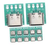 Artibetter USB Type C 3.1 Connectors Board Compatible with Wide Range of Devices 12pcs with Pcb and Zinc Alloy Material Enhanced Stability for DIY Electronic Projects