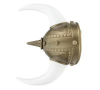 Artibetter Viking Horn Helmet for Adults Lightweight Plastic Ancient Rome Costume Hat Comfortable for Wearing Halloween Fancy Dress Ball Cosplay Prop White Hat