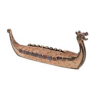Artibetter Viking Resin Ship Model Desktop Boat Craft Decoration Compact Lightweight Nautical Ornament for Home Office Living Study Display