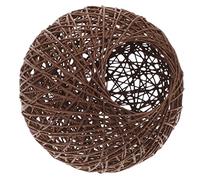 Artibetter Vine Ball Lamp Cover - Boho Style Wicker Hanging Light Shade for Ceiling and Table Lamps 15Cm Diameter