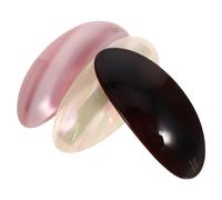 Artibetter Vintage Acetate Snap Hair Clips 3Pcs with Secure Spring Grip for Women’S Half-Up Low Ponytail Styles Lightweight Claw Hair Accessories