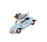 Artibetter Vintage Blue Iron Car Model Desktop Decoration with Plating Technology for Home and Office Ornament