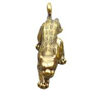Artibetter Vintage Brass Tiger Pendant Keychain Charm Multi-functional DIY Hanging Ornament for Bags and Keys Small Space-saving Decorative Accessory Unique Gift for Friends and Family