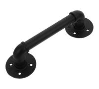 Artibetter Vintage Door Handle 12.6 Inch Retro Wrought Iron Bar Pull Practical Grab Handle for Gate Cabinet Shed Bathroom and Interior Doors