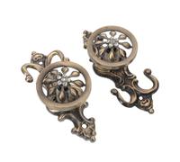 ARTIBETTER Vintage Zinc Alloy Curtain Holdbacks Sunflower Wall Hooks for Drapery Stable Tieback Hooks for Heavy Curtains Easy Install Window Hanger for Bedroom and Bathroom Decor