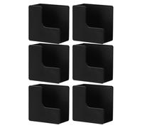 ARTIBETTER Wall Mounted Weight Scale Holder Bracket Space Saving Plastic Organizer for 6pcs Bathroom and Stable Support and Quick Setup, Black 2.8x1.6 Inch Shelf Fitness Studio