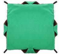 Artibetter Warm and Cozy Small Pet Hammock Bed for Parrots and Ferrets, Light Green Double Layer Polar Fleece and Knitted Wool Fabric Hanging Sleeping Bag for Cage