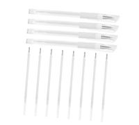 ARTIBETTER Waterproof Eyebrow Mapping Pen Set for Tattooing with 4 White Cosmetic Liners and 8 Refill Cartridges, Precise Positioning Makeup Tool for Professional Brow Design
