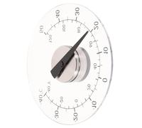 Artibetter Waterproof Outdoor Thermometer Stick on Window Indoor and Outdoor Use Acrylic round Dial 4.3 Inch Diameter Rain-proof Temperature Gauge