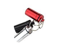 Artibetter Waterproof Stainless Steel Pill Box Emergency Aspirin Holder for Outdoor Travel Purse or Pocket 3pcs (Random Color)
