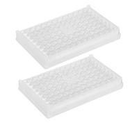 ARTIBETTER Well for High Throughput Screening Plastic Cell Culture Plate with Flat Bottom 2pcs and Optimized Well Spacing and Biochemistry Analysis Assays in Laboratory Sample Testing