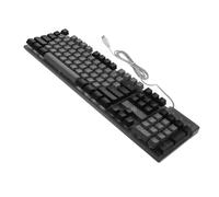 Artibetter Wired Mechanical Gaming Keyboard Stable Characteristics Abs Material with 104 Keys and Rgb Backlight Suspension Key Caps, Thickened High Strength Back Plate for PC Accessories