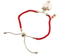 Artibetter Women’s Dragon Pattern Red String Bracelet, Adjustable Braided Cord Protection Bracelet with Lucky Knot and Safety Buckle, Feng Shui Wrist Jewelry for Year of The Dragon, Suitable