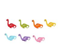 Artibetter Wood Buttons Cartoon Dinosaur 100pcs Creative Sewing Button Easy to Sew for Scrapbooks and Party Decorations