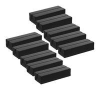 Artibetter Wooden Business Card Holder Note Clip Organizer, Black Rectangular Desk Stand for Home Decoration and Office Use, 10pcs Reusable Picture and Memo Clip Set
