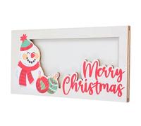 Artibetter Wooden Christmas Money Holder Card Wallet Lightweight Festive Snowman Design Xmas Decoration for Holiday Parties Gift Exchanges and Social Gatherings
