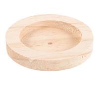 ARTIBETTER Wooden Hamster Bowl Small Pet Food Dish Squirrel Feeder Multi-Function Round Natural Wood Hamster Accessory Suitable for Small Animals and Chinchillas