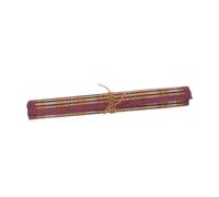 Artibetter Wooden Pencil Bag Canvas Roll Holder Case Chinese Brush Pen Storage Art Tools Organizer Roll-up Bag for Artists