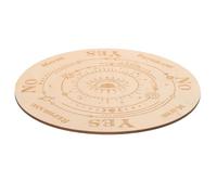 Artibetter Wooden Pendulum Divination Board with Pattern Carving and No Burr, Khaki Colour, Unique Creative Style for Astrology Enthusiasts and Tarot Fortune-tellers, for Witchcraft and Home