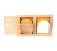 Artibetter Wooden Pigeon Loft Door with Plastic Frame Bird Entrance Gate for Racing Pigeons Easy Installation No Tools Needed Stylish European Design for Efficient Training and Access