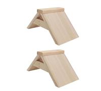 Artibetter Wooden Pigeon Perch Stand 2pcs Lightweight Sturdy Dove Rest Frame Practical Bird Roosting Rack for Racing Pigeons and Pet Birds Cage Accessories