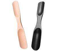 Artibetter Wooden Shoe Horns 25cm Length for Easy Shoe Wearing and Removal 2pcs Double-ended Design with Simplicity and Elegance for Seniors and Everyday Use