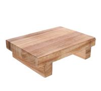 Artibetter Wooden Step Stool for Adults, Small Indoor Outdoor Footstool with Solid Paulownia Wood, Bedside and Desk Footrest for Living Room and Office Use