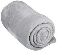 ArtiCasa Fleece Blanket 150 x 200 cm - Bedspread - Cuddly Blanket - Sofa Throw Blanket - 1-Person Sofa Blanket - Decoration Living Room - Machine Washable - Grey - Fleece/Polyester