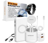 Artichoke 6 in 1 Accessories Gift Set Power Bank 10000 Smart Watch TWS Earphones Accessories Birthday Gifts Boyfriend Tech Gadgets Regalos para Hombre Travel Men Women Him Her