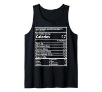 Artichoke Nutrition Facts Funny Macro Label Design Tank Top