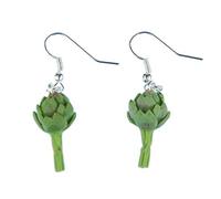 Artichokes Earrings Miniblings Plant Vegetables Artichoke 3D Green