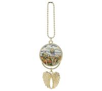 Artichokes in The Field Car Pendant, Rear View Mirror Hanging Ornament, Auto Decor for Rearview Mirror, Keychain Golden-Style