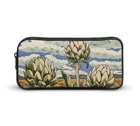 Artichokes in The Field Pencil Case Large Capacity, Minimalist Pencil Pouch, Lightweight & Durable Small Storage Bag for Office Supplies Organizer