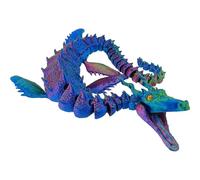 Articulated 3D Dragon Toy - Flexible Joints Sea Serpent Model, Advanced Printing Technology Figures, Handheld Stress Reliever Fidgets, Colorful Mythical Animal Gift | for ADHD Sensory Boys