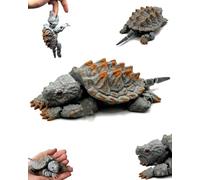 Articulated Alligator Snapping Turtle, 3D Printed Movable Joint Turtle Model, Unique Desktop Figurine Ornament, Fun Fidget Toy Gifts for Autism/ADHD, Home Office Decor