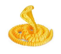 Articulated Crystal Dragon Snake 3D Printed Model with Flexible Joints Fidget Toy Sensory Focus Aid Desk Decor Fantasy Creature Collectible(Silk gold,60cm)