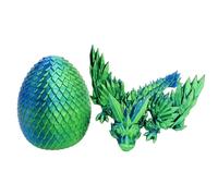 Articulated Dragon Egg Printed on,Rainbow Egg | Realistic Crystal Dragon Toys,Moving Joints Relieve Stress Articulated Dragon Home Decoration Fidget Toy