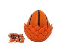 Articulated Fidget Toy - Realistic Mythical Dragon Toy, Jumbo Size with Hidden Hatchling, Bio-Pliable Polymer, Multi-Jointed Body, Fantasy Decor for Creative Teens Family Celebration