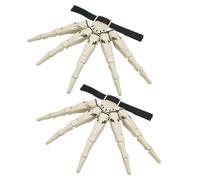 Articulated Fingers, Scary Skeleton Claws Hands Flexible Fingers, Halloween Costume Prop Dress Up Accessory for Women Men Masquerade Haunted House Themed Party