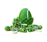 Articulated Flexible Dragon with Egg Fidget Toy, Relaxing Sensory Experience, 10cm, 3D Little Animals Fīgurines Fīdget, Egg Fidget Toy with Dragon Inside, Interactive Fantasy Design, for Collections