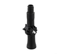 Articulated Joint 270 Degree Swivel for Telescopic Rods, Flexible Connector for Paint Rollers and Cleaning Tools, Plastic Adapter for Extended Reach Window Washing, Black(1pc)