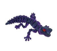 Articulated Lizard Figure, Printed Reptile Sculpture, Posable Desk Toy | Modular Body Design Enabling Dynamic Posing Tactile Interaction Enjoyment, Decorative Novelty Item Enhancing Workspaces Baskets